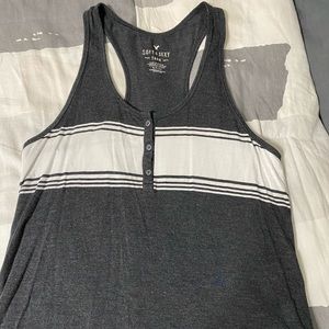 American Eagle grey soft tank top tee